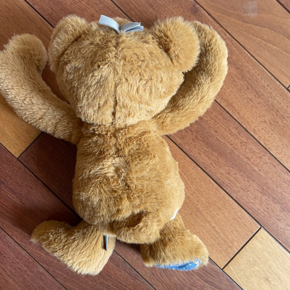 DEMDACO Patchwork Teddy Bear Plush – Mixed Fabric Brown Bear – 12” - Picture 5 of 9